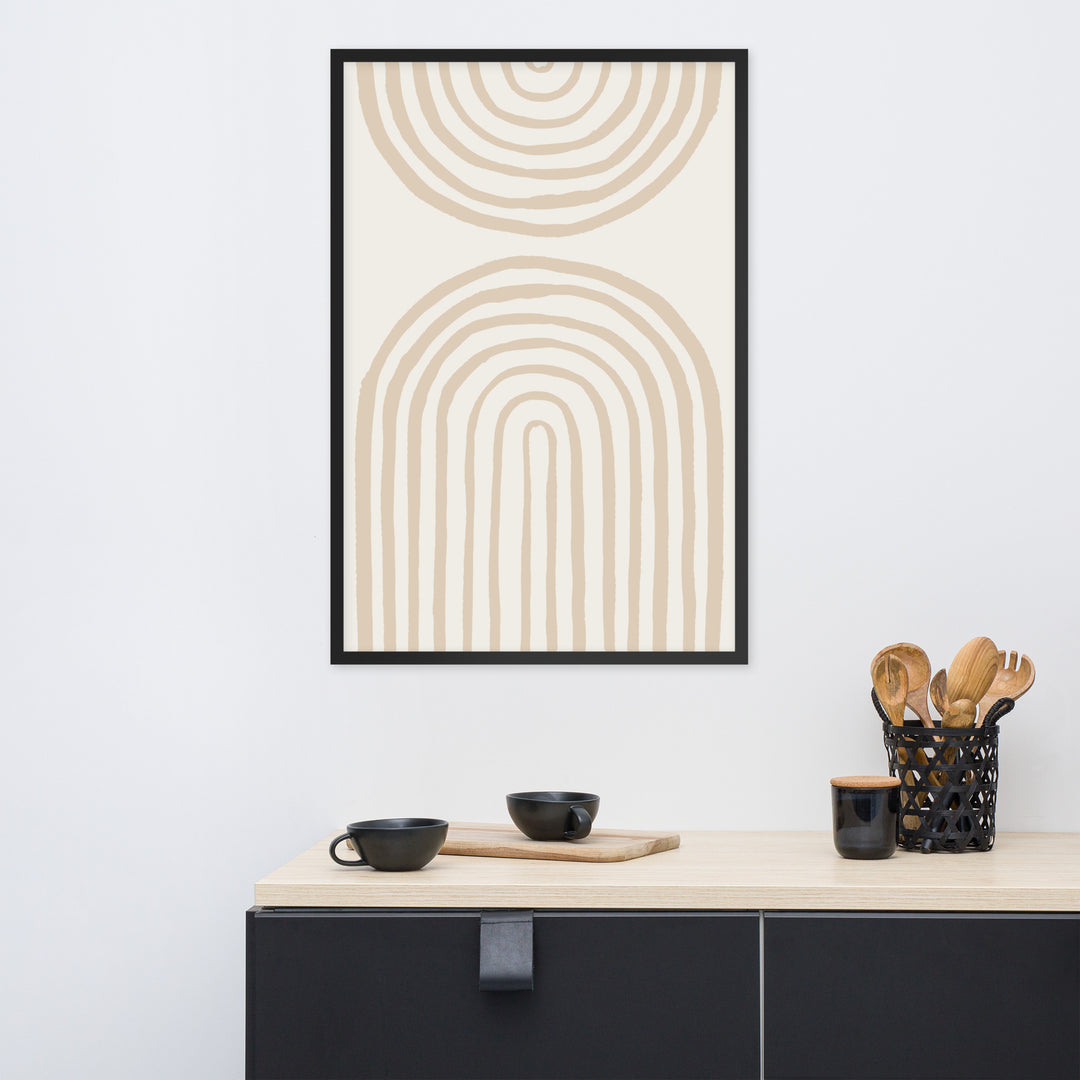 Poster - Spiral Arches Beige