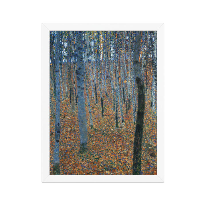 Poster - Gustav Klimt, Buchenwald Weiß / 30×40 cm artlia