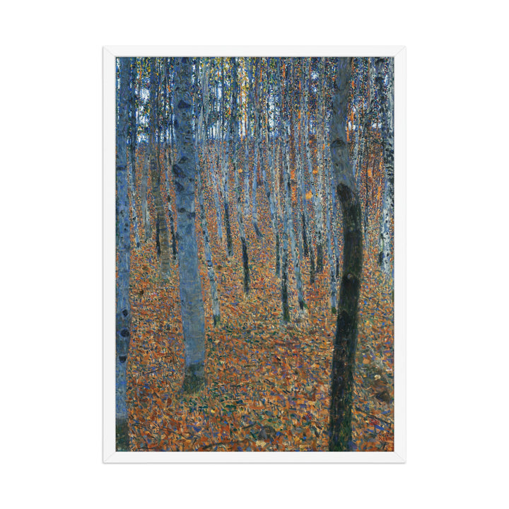 Poster - Gustav Klimt, Buchenwald Weiß / 50×70 cm artlia