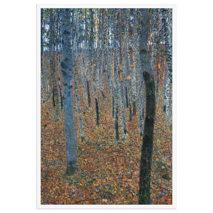 Poster - Gustav Klimt, Buchenwald Weiß / 61×91 cm artlia