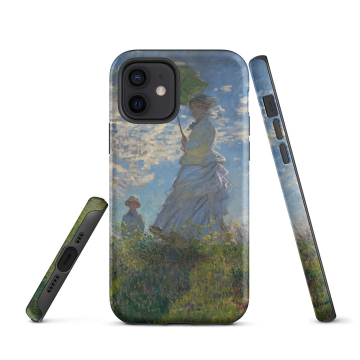 Hardcase iPhone® Handyhülle - Woman with a Parasol - Madame Monet and Her Son iPhone 12 artlia