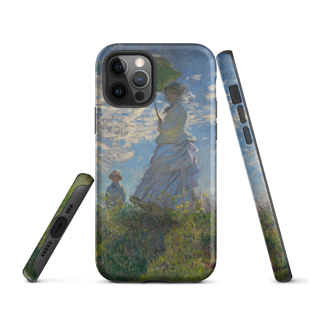 Hardcase iPhone® Handyhülle - Woman with a Parasol - Madame Monet and Her Son iPhone 12 Pro artlia
