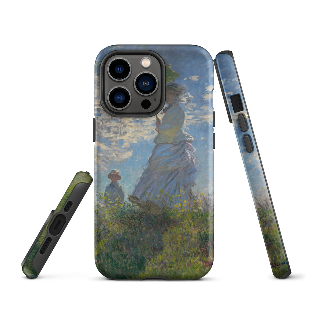 Hardcase iPhone® Handyhülle - Woman with a Parasol - Madame Monet and Her Son iPhone 13 Pro artlia