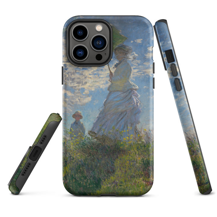 Hardcase iPhone® Handyhülle - Woman with a Parasol - Madame Monet and Her Son iPhone 13 Pro Max artlia