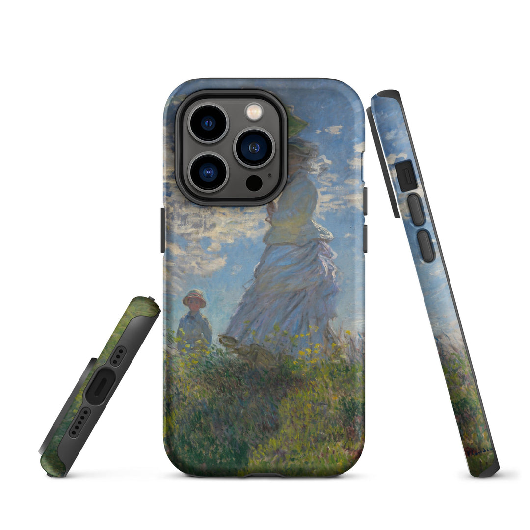 Hardcase iPhone® Handyhülle - Woman with a Parasol - Madame Monet and Her Son iPhone 14 Pro artlia