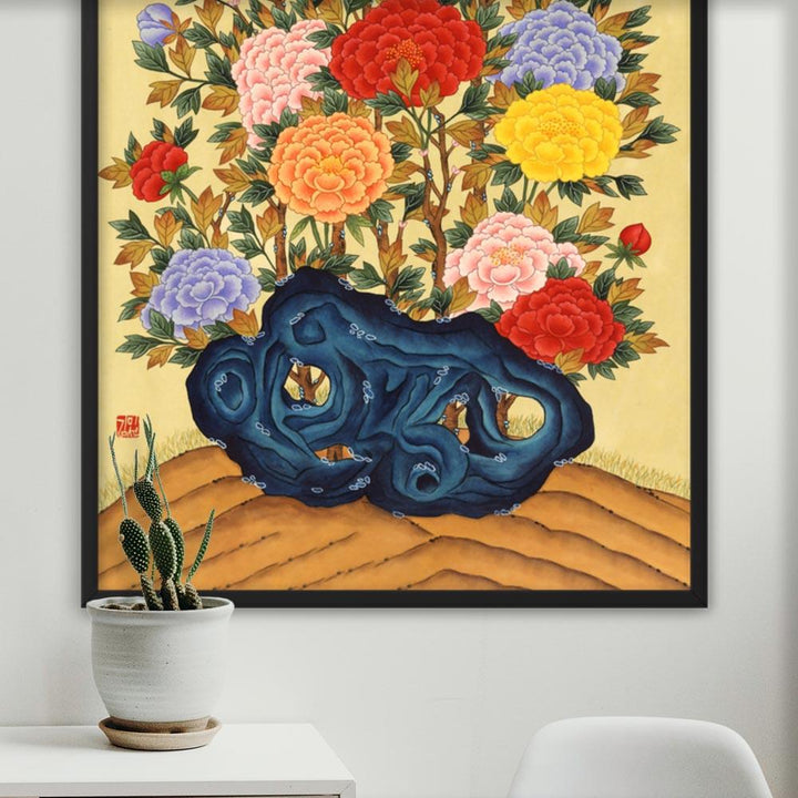 pfingstrosen-poster-im-rahmen-misun-kim-artlia-online-art-galeria