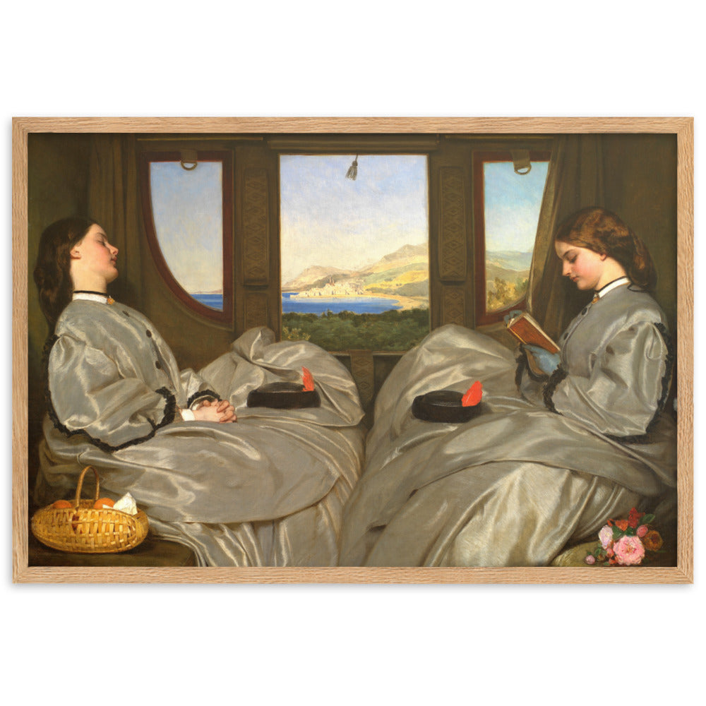 Poster - Augustus Leopold Egg, The Travelling Companions Oak / 61×91 cm artlia