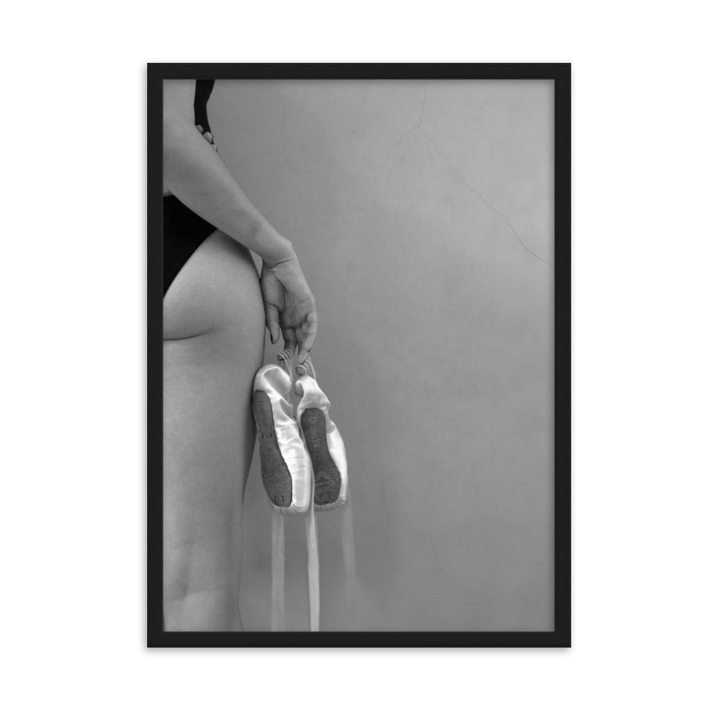 Poster - Ballettschuhe Schwarz / 50×70 cm artlia