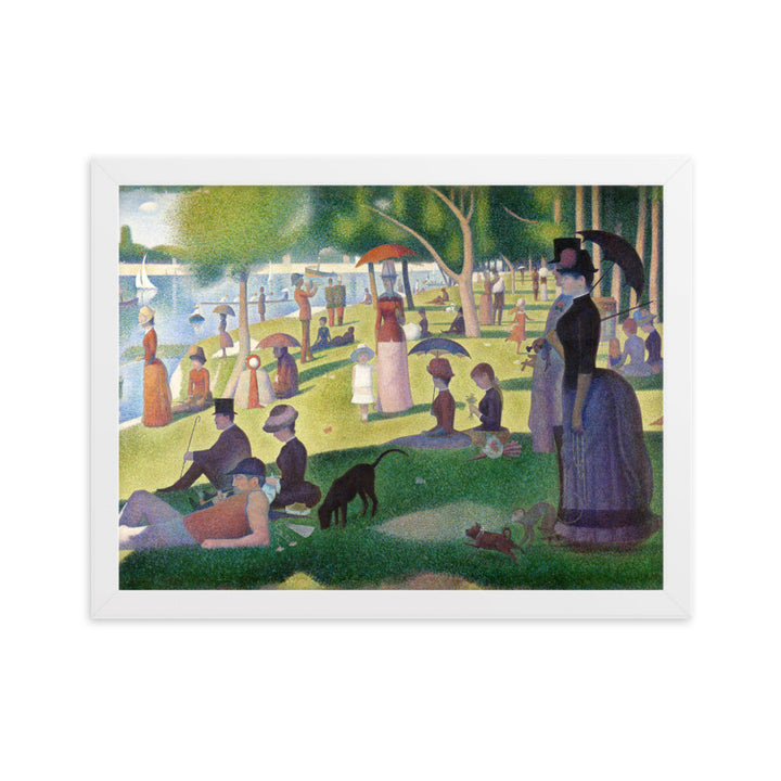 Poster - Ein Sonntagnachmittag auf der Insel La Grande Jatte Weiß / 30×40 cm artlia