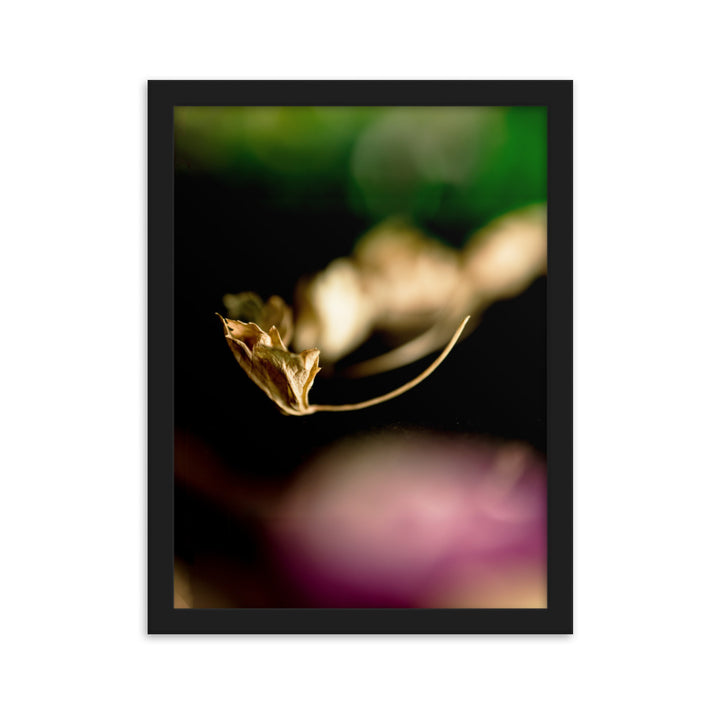 Poster - Falling Leaf Schwarz / 30×40 cm artlia