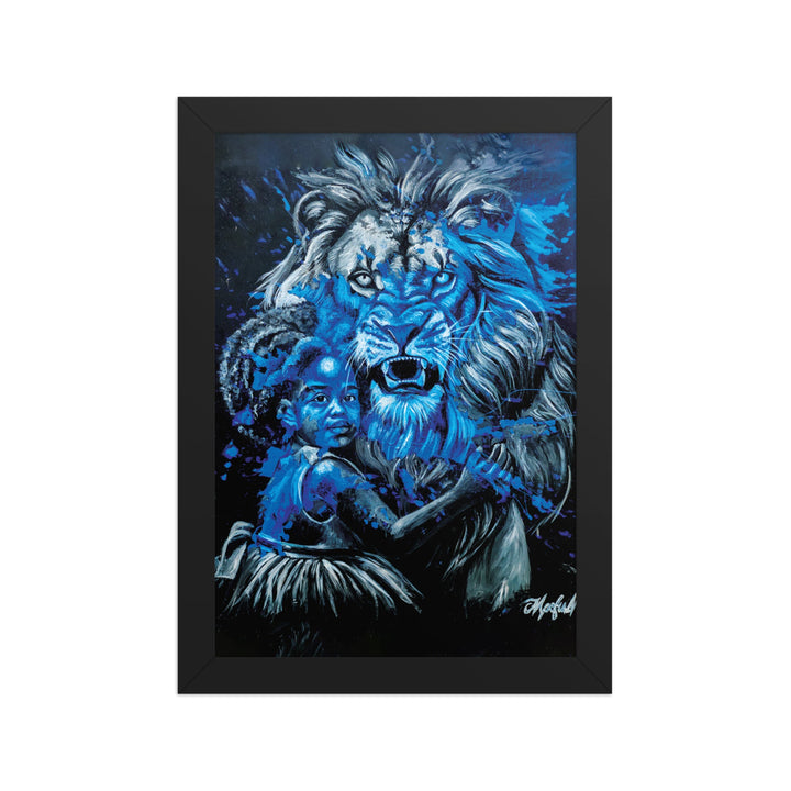 Poster - Fierce Guardian, Nokuthula M Mpofu Schwarz / 21×30 cm artlia