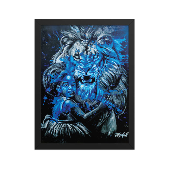 Poster - Fierce Guardian, Nokuthula M Mpofu Schwarz / 30×40 cm artlia