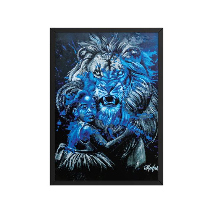 Poster - Fierce Guardian, Nokuthula M Mpofu Schwarz / A1 (59.4×84.1 cm) artlia