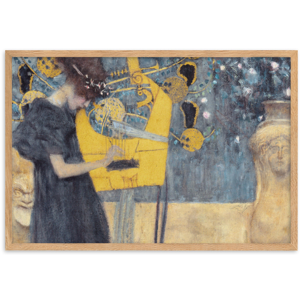 Poster - Gustav Klimt, Die Musik Oak / 61×91 cm artlia