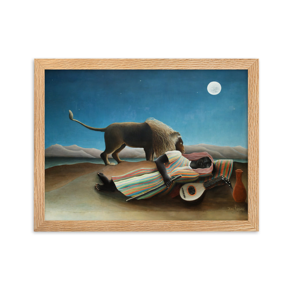 Poster - Henri Rousseau, Die schlafende Zigeunerin Oak / 30×40 cm artlia