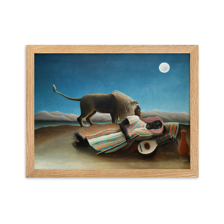 Poster - Henri Rousseau, Die schlafende Zigeunerin Oak / 30×40 cm artlia