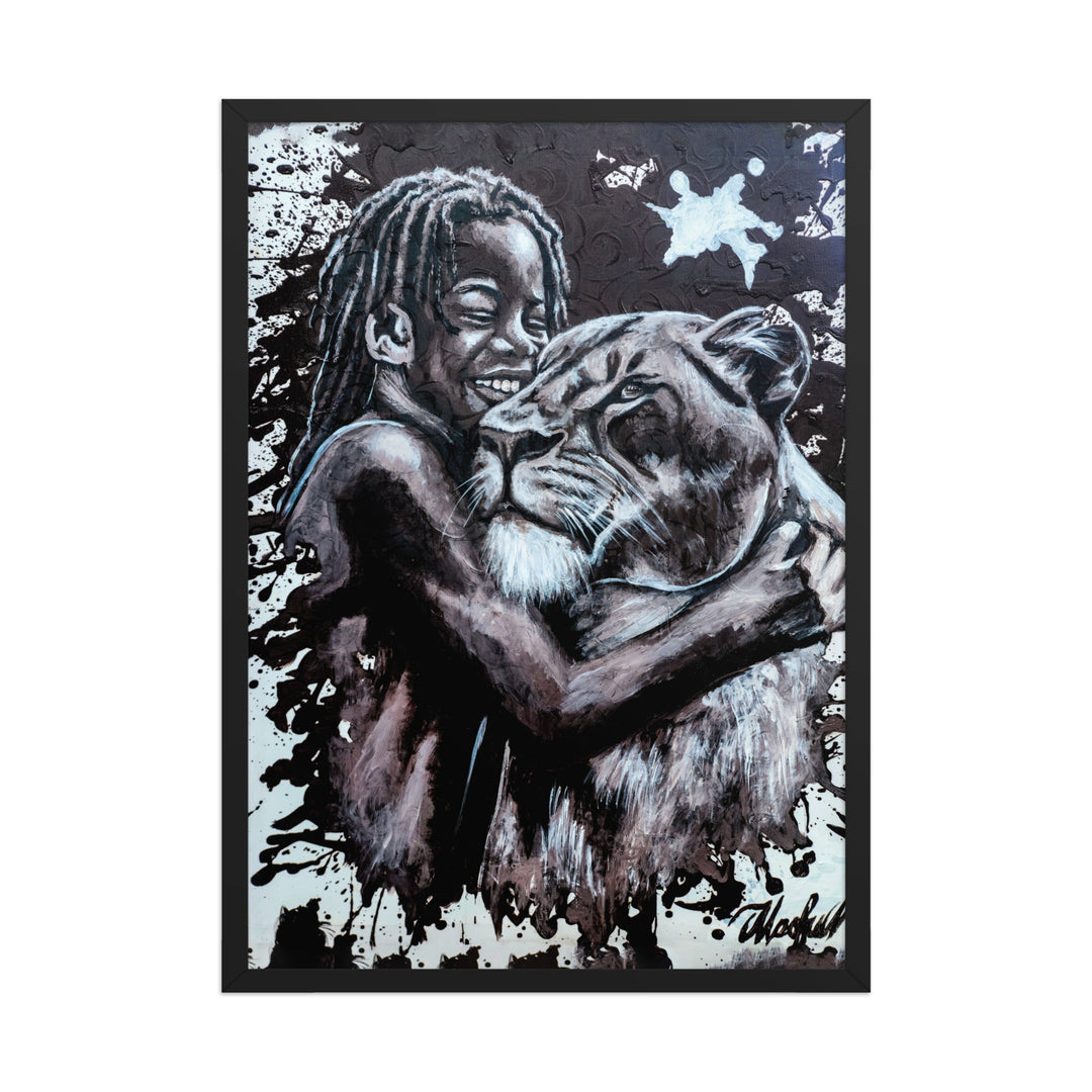 Poster - Her Cub, Nokuthula M Mpofu Schwarz / 50×70 cm artlia