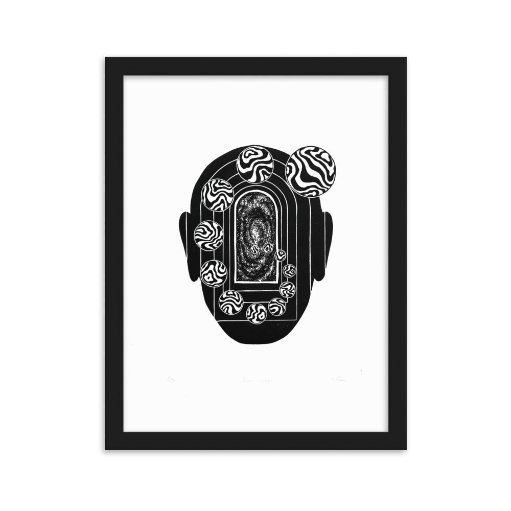 Poster - Inner Space Schwarz / 30×40 cm artlia