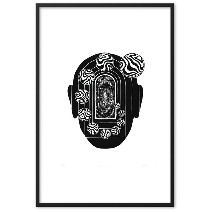 Poster - Inner Space Schwarz / 61×91 cm artlia