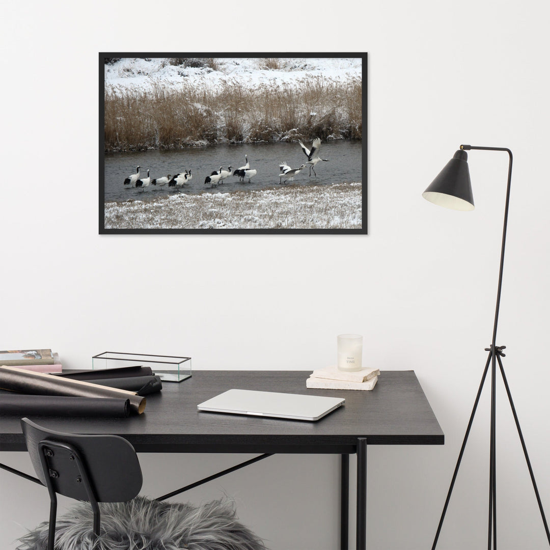 Poster - Kraniche in Hantangang artlia