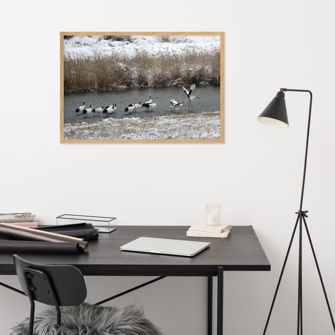 Poster - Kraniche in Hantangang artlia