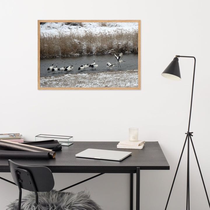 Poster - Kraniche in Hantangang artlia