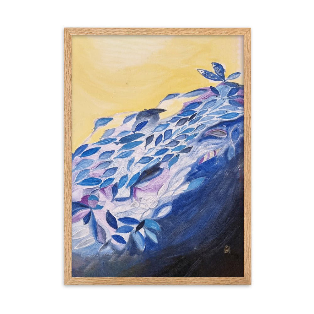 Poster - Lia Broecker-Jakob, Transzendenz der Fische Oak / 50×70 cm artlia