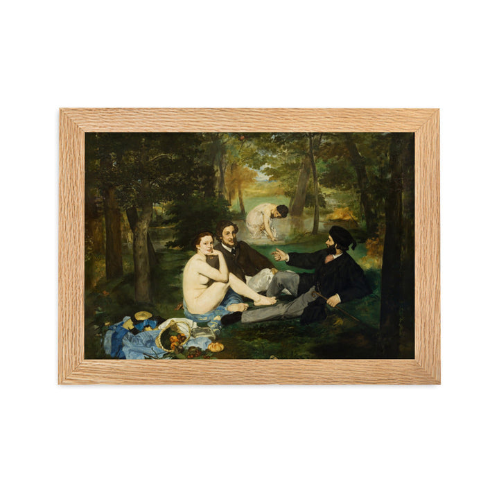 Poster mit Rahmen - Luncheon on the Grass, Edouard Manet Oak / 21×30 cm artlia