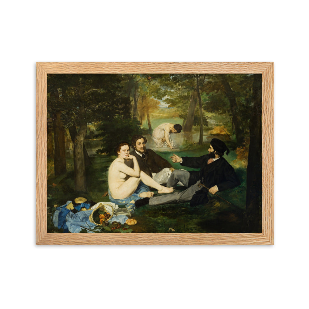 Poster mit Rahmen - Luncheon on the Grass, Edouard Manet Oak / 30×40 cm artlia