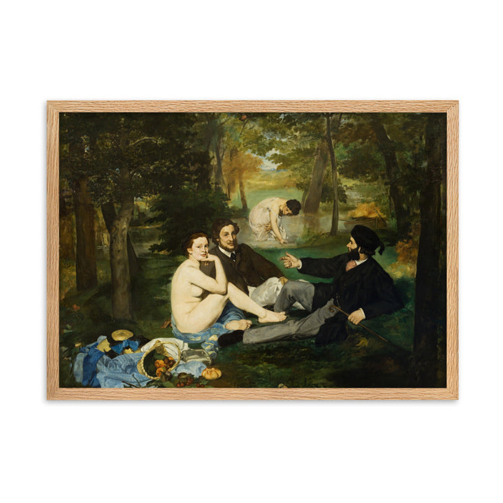 Poster mit Rahmen - Luncheon on the Grass, Edouard Manet Oak / 50×70 cm artlia