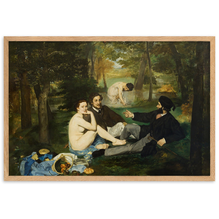 Poster mit Rahmen - Luncheon on the Grass, Edouard Manet Oak / 61×91 cm artlia