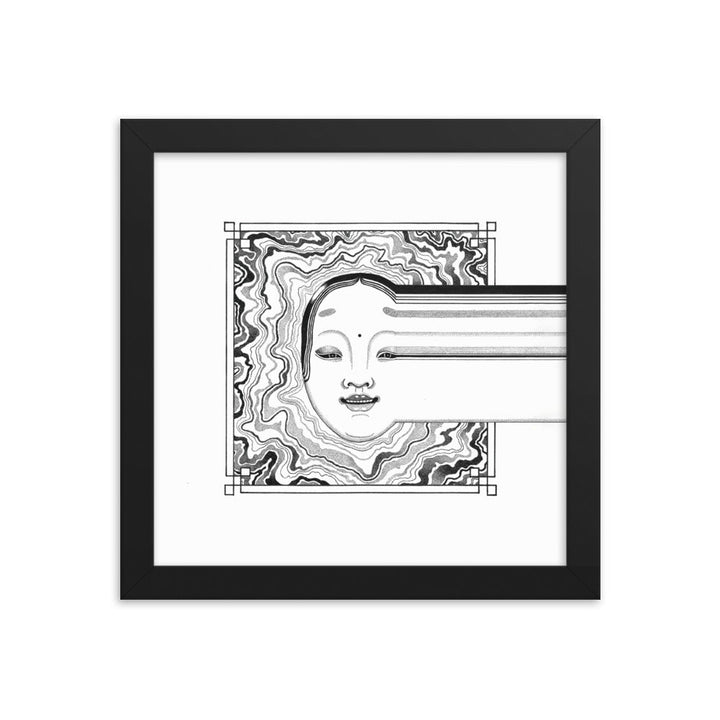 Poster - Noh 2 Schwarz / 25x25 cm (10″×10″) artlia