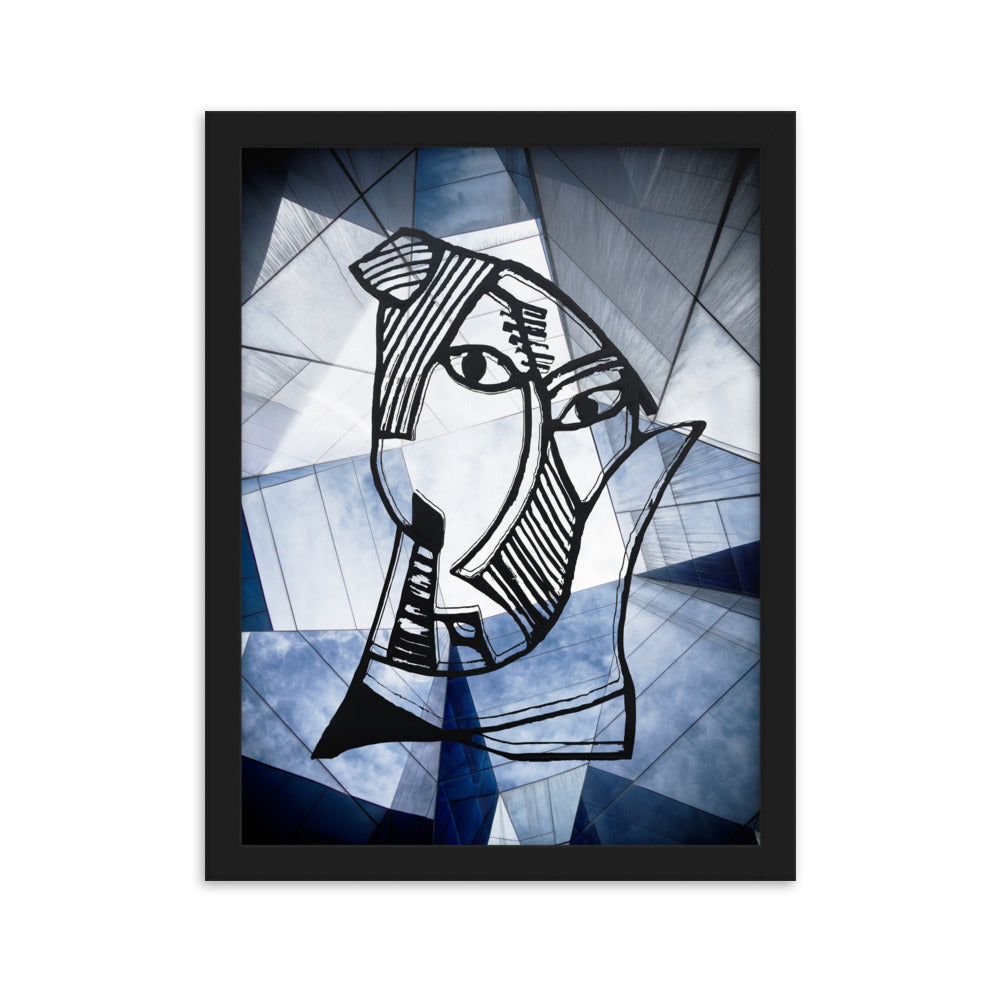 Poster - Pablo Picasso, Les Demoiselles d’Avignon, Geometry Schwarz / 30×40 cm artlia