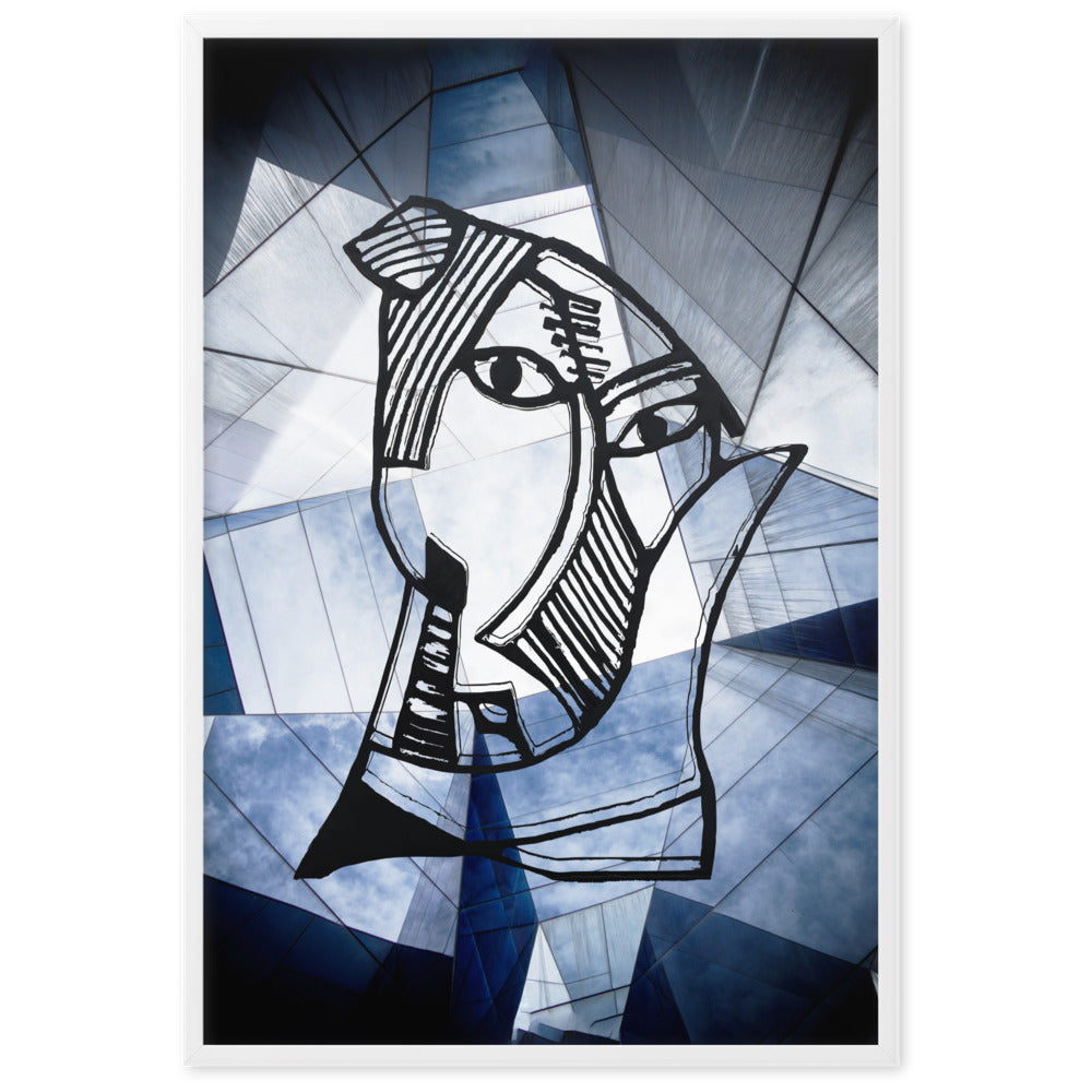 Poster - Pablo Picasso, Les Demoiselles d’Avignon, Geometry Weiß / 61×91 cm artlia