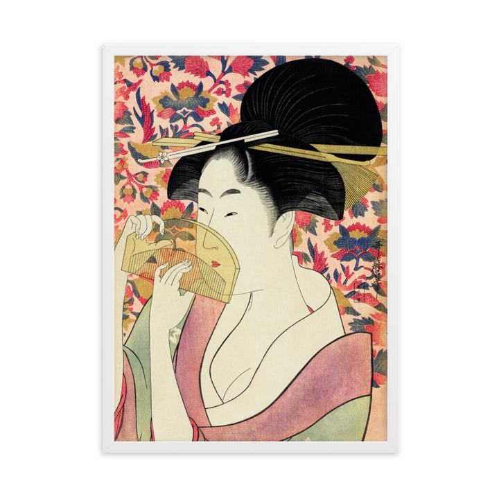 Poster - Retro Geisha Weiß / 50×70 cm artlia