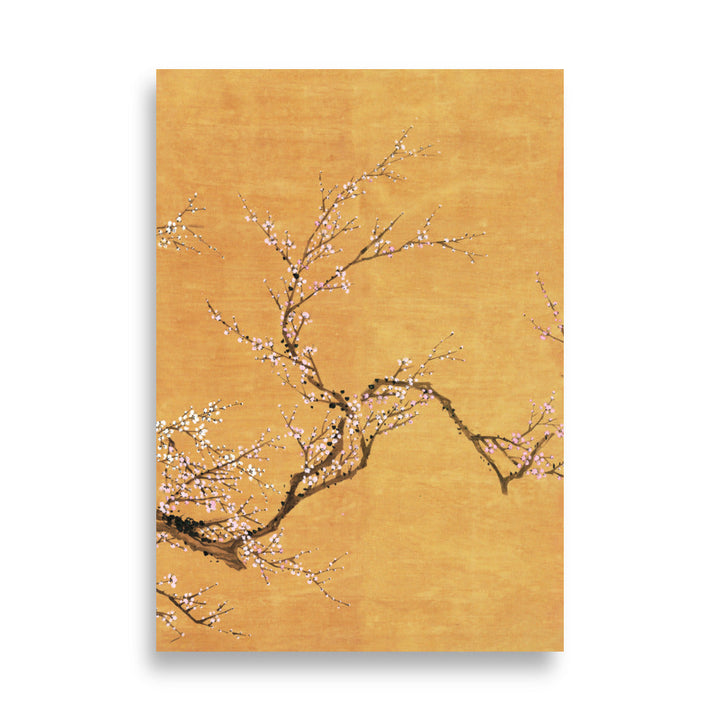 Poster - Rote und weiße Pflaumenblüten ohne Rahmen / Teil 3 / 21×30 cm artlia