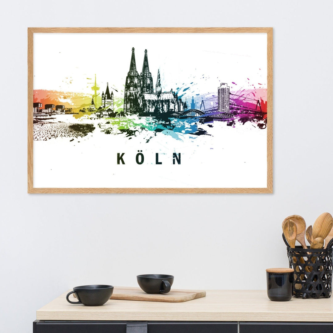Poster - Skyline Köln artlia