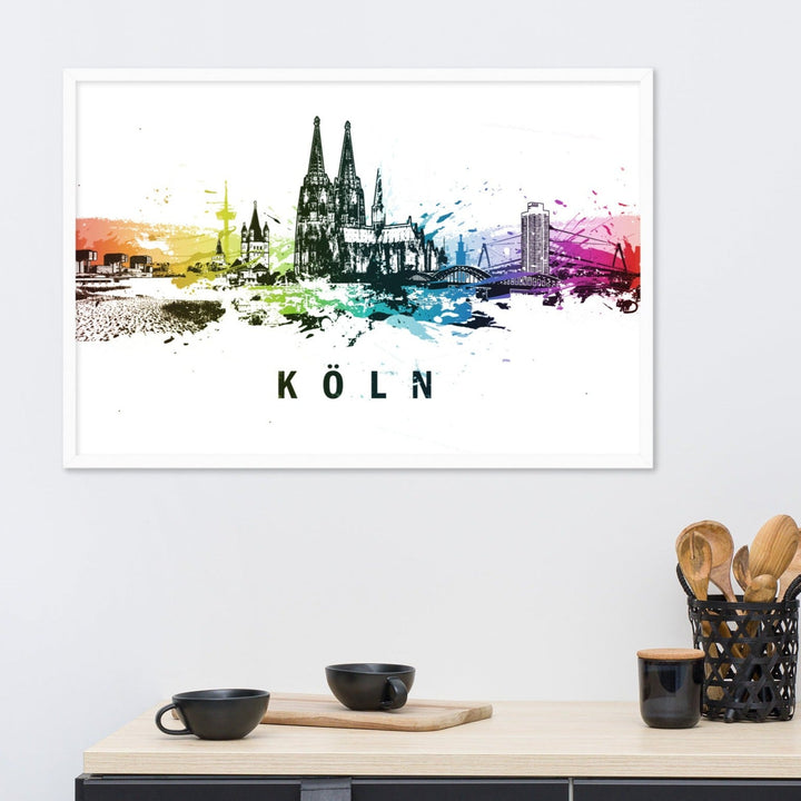 Poster - Skyline Köln artlia