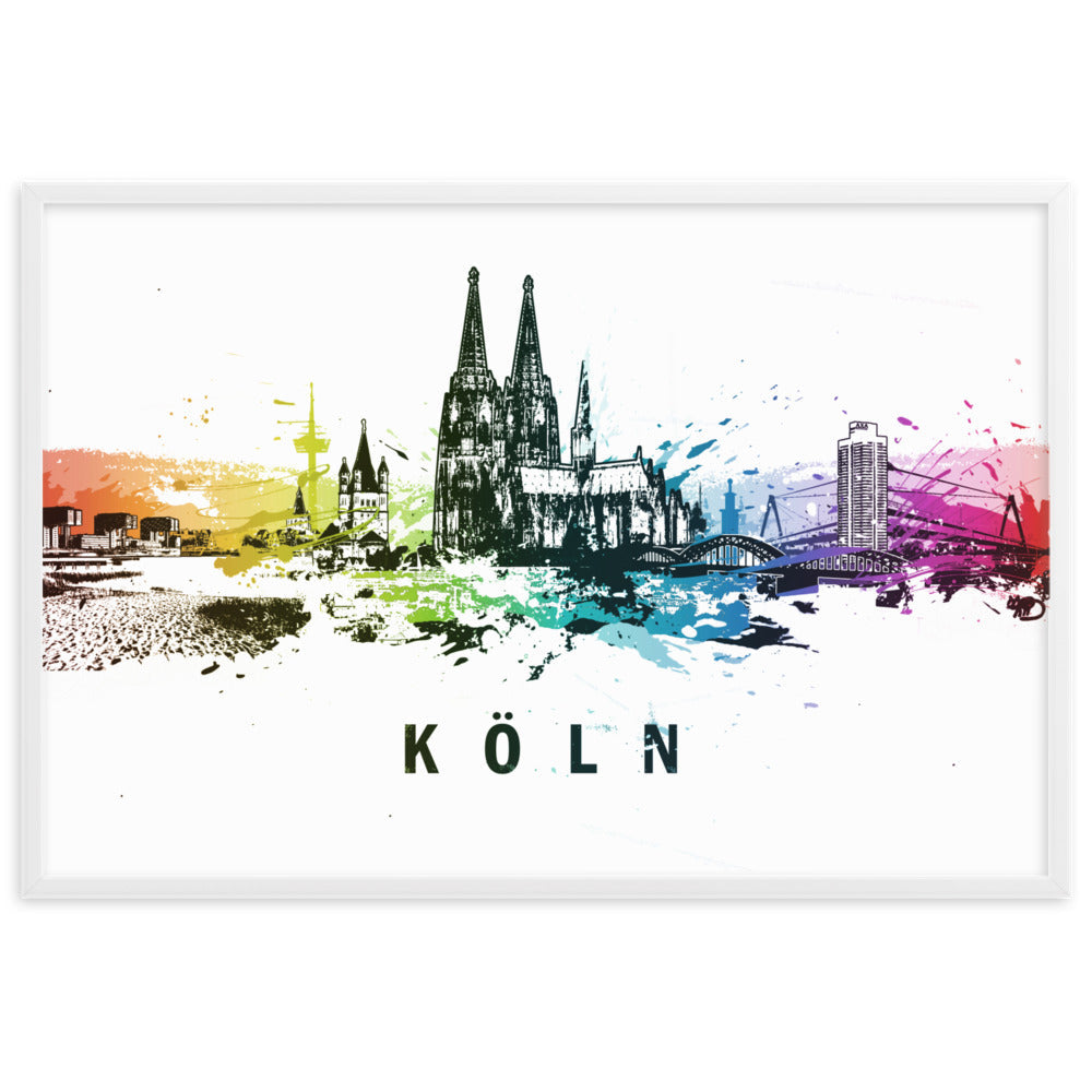 Poster - Skyline Köln artlia