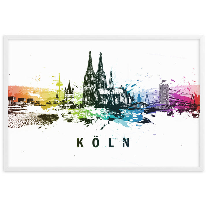 Poster - Skyline Köln artlia