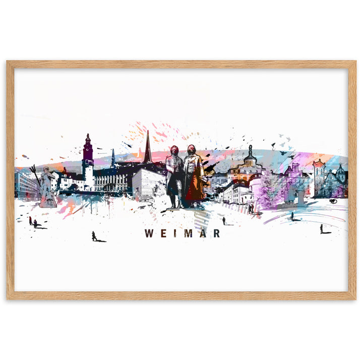 Poster - Skyline Weimar Oak / 61×91 cm artlia