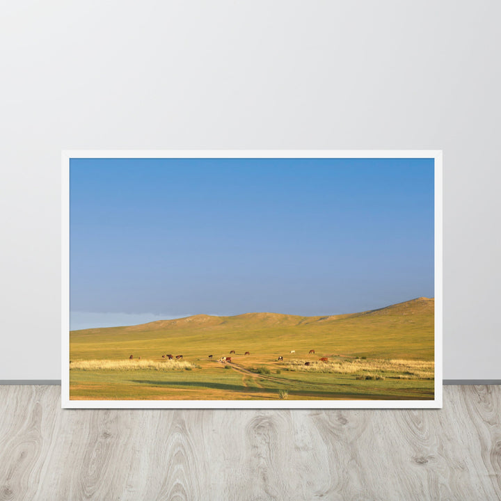 Poster - Steppe on a calm morning, Mongolia artlia