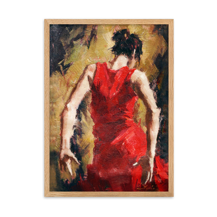 Poster - Tango Woman in Red Dress Oak / 50×70 cm artlia