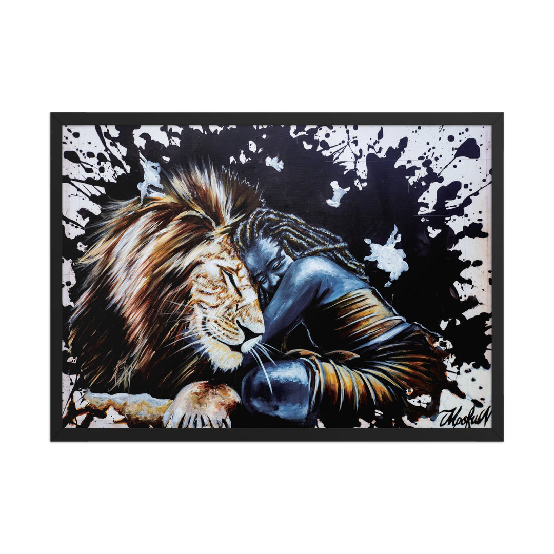 Poster - The Lioness, Nokuthula M Mpofu Schwarz / 50×70 cm artlia