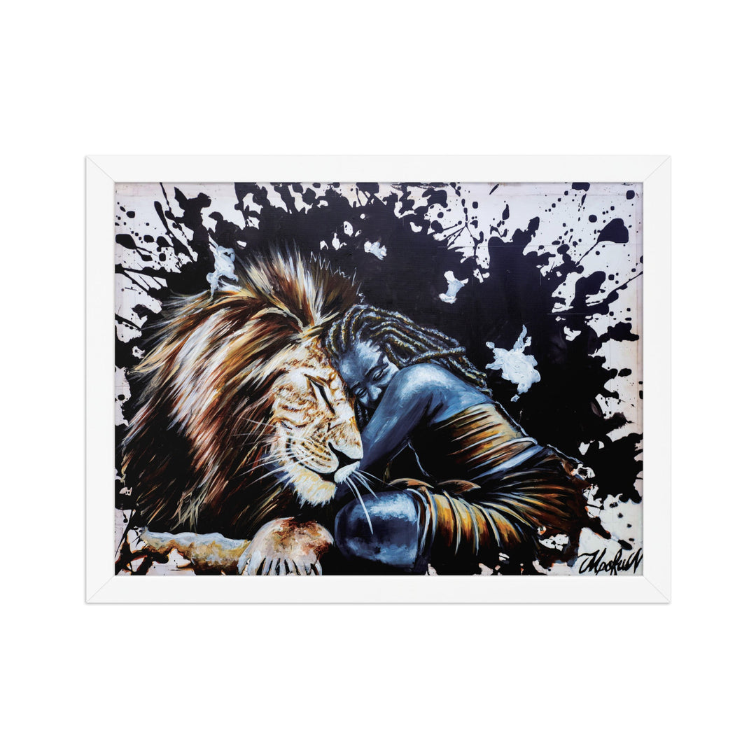 Poster - The Lioness, Nokuthula M Mpofu Weiß / 30×40 cm artlia
