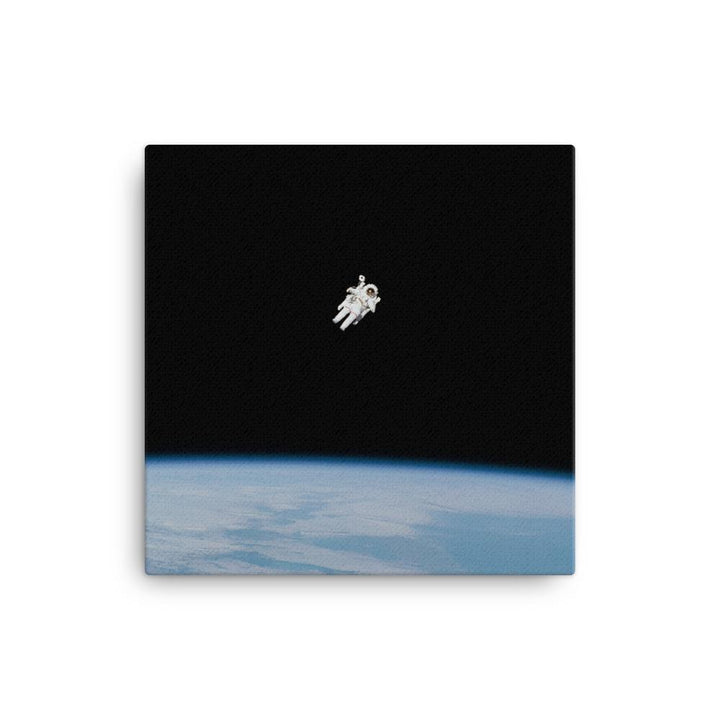 Astronaut im Weltraum - Leinwand 30x30 cm artlia