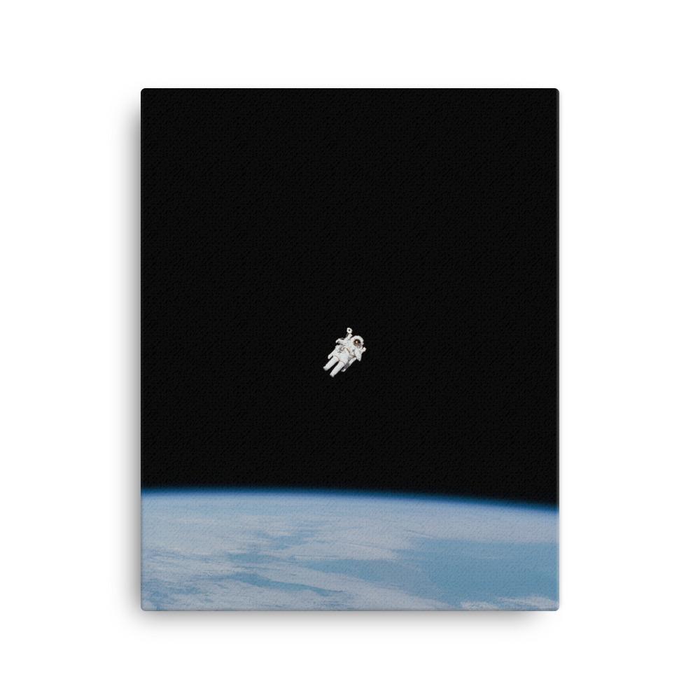 Astronaut im Weltraum - Leinwand 41x51 cm artlia