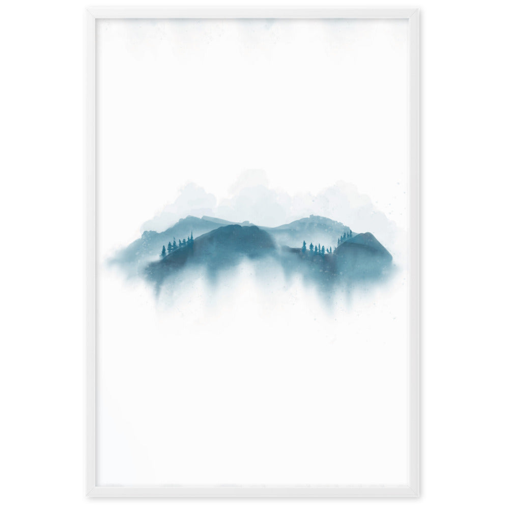 blaue Berge - Poster artlia