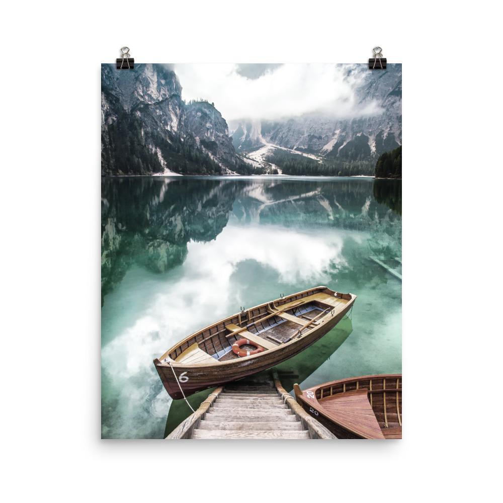Braies lake - Poster 41x51 cm artlia