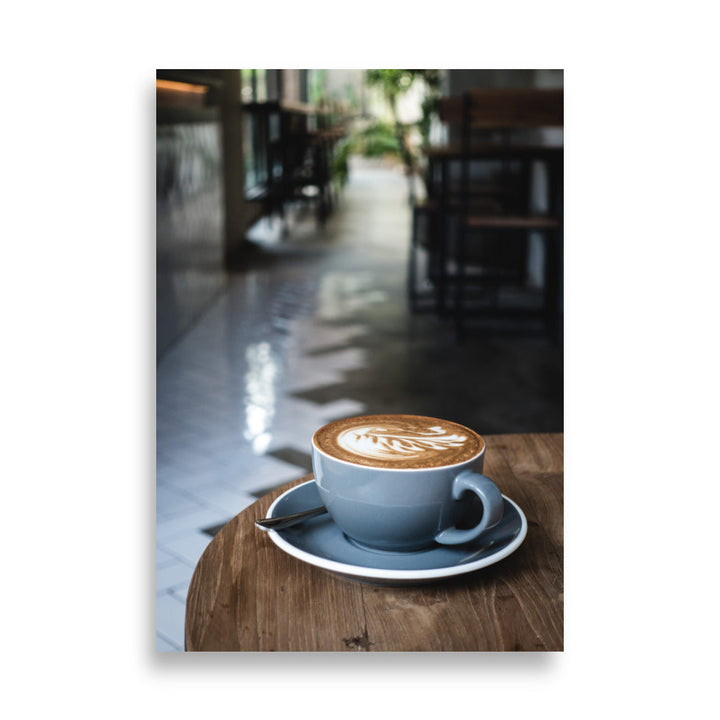 Cappuccino in Café - Poster 21×30 cm artlia